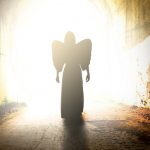 Angel Silhouette At End Of Tunnel