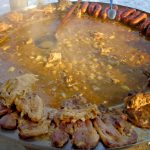 Traditional croatian dish – kotlovina plate